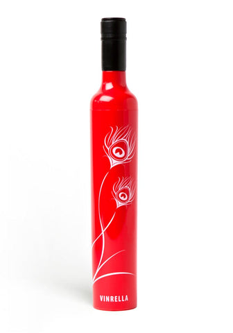 Peacock Red Bottle Umbrella