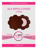 Brown Colour Silk Nipple Covers