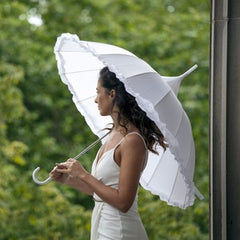 White Bridal Umbrella
