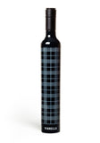 Black Plaid Wine Bottle Umbrella