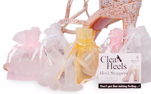 5 pairs of Clear Clean Heels for you and your guests