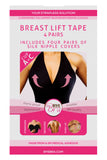 ByeBra Breast Lift Tape with Nude colour silk nipple covers x 4 piairs