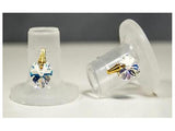 Clean Heels Clear with detachable Crystal Hearts online at www.dees-boutique.com