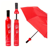 Peacock Red Bottle Umbrella