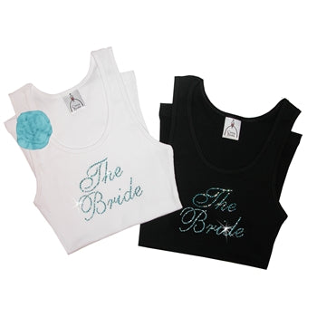 * the bride * the maids * in blue crystals tank top