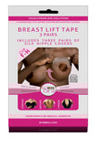 ByeBra Breast Lift Tape Cup Size F - H with Brown Silk Nipple Covers