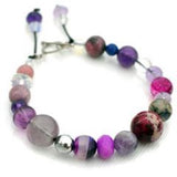 Third Eye - Trust Intuition Chakra Bracelet  now ON SALE  ( Limited Stock) Crystals may vary from Light amethyst, Dark amethyst, Lapiz, Blue lace agate, Clear quartz