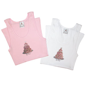 Wedding cake design on Bridal Tank Tops